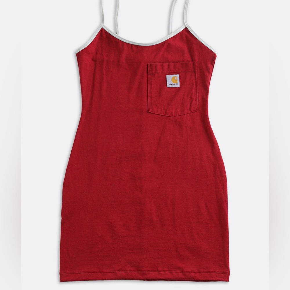 Refurbished carhartt shirt dress